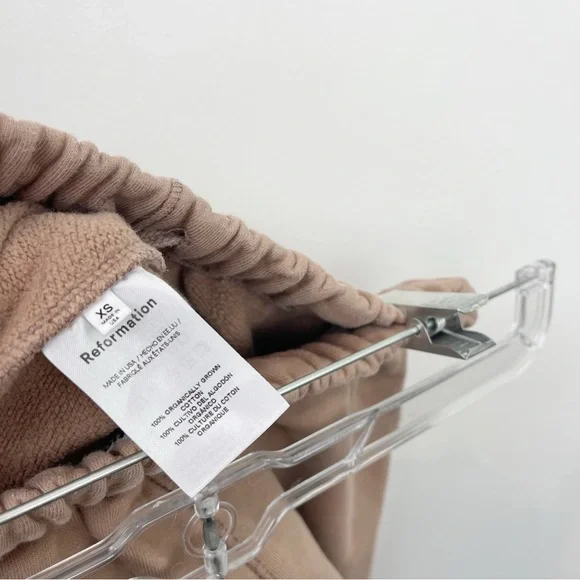 Reformation Womens Tan Jogger Sweatpants Size XS - Picture 7 of 7